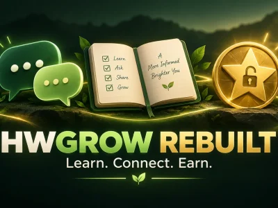 HWGrow Rebuilt — Learn. Connect. Earn.