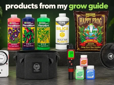 Products from my grow guide, an illustrated product collection